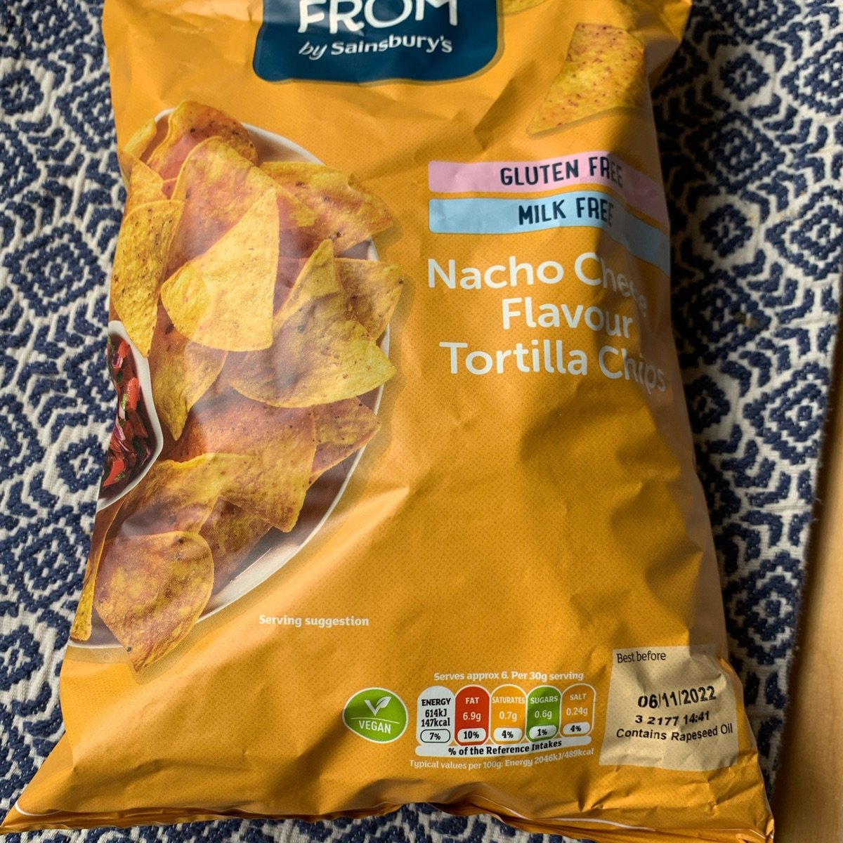 Sainsbury’s Free From Nacho Cheese Flavour Tortilla Chips Reviews