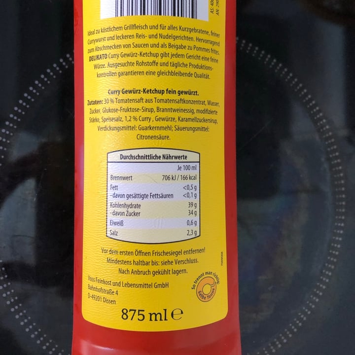 review photo of delikato Curry Gewürz Ketchup shared by @marenvansoest on 11 Sep 2021 - review