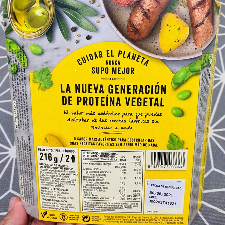 review photo of Heura Salchichas Originales shared by @scandreu on 15 Aug 2021 - review