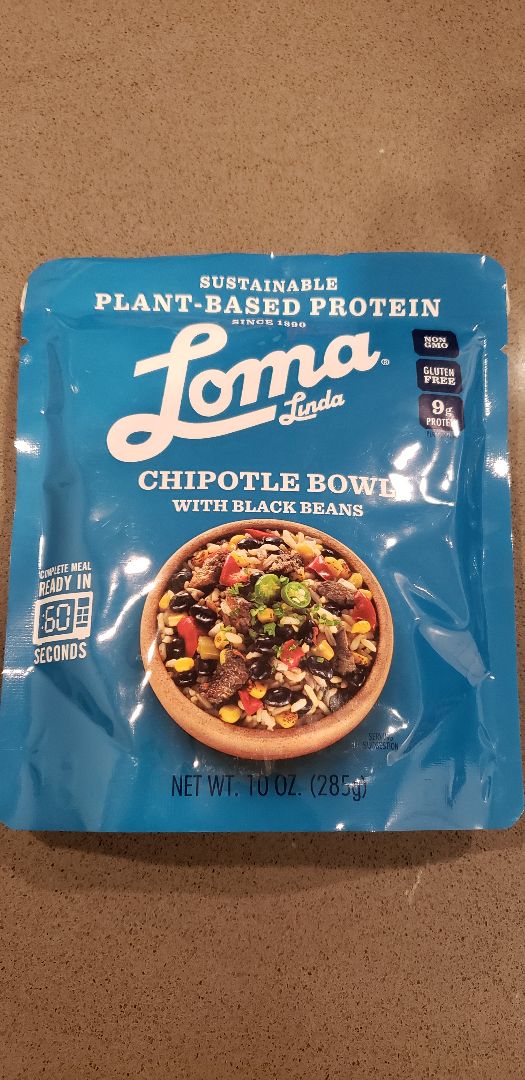 photo of Loma Linda Chipotle Bowl with Black Beans shared by @bubbers on  30 Dec 2019 - review