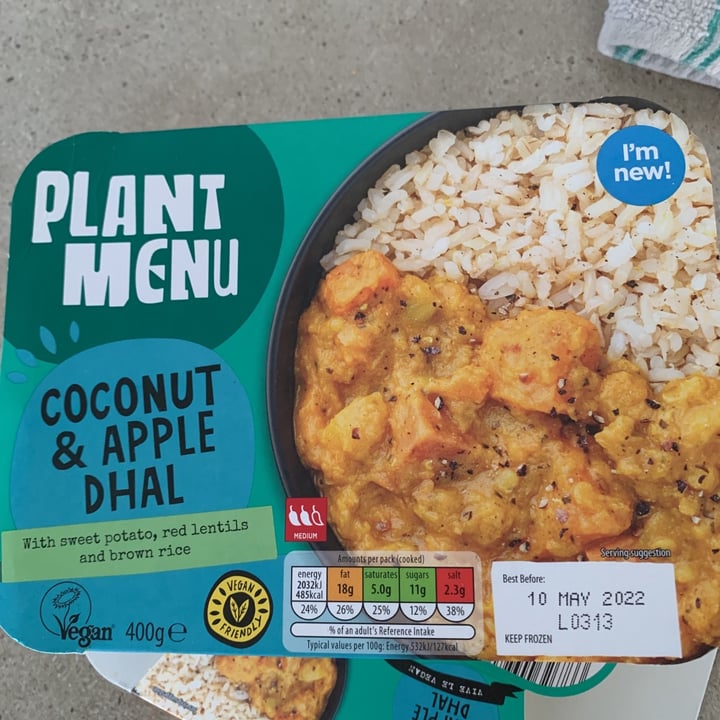 photo of Plant Menu Coconut & Apple Dhal shared by @xonni on  19 May 2021 - review