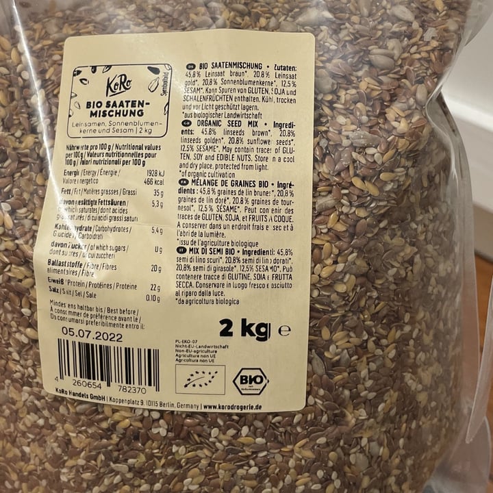 review photo of Koro Mix di semi bio shared by @fufette on 15 Apr 2022 - review