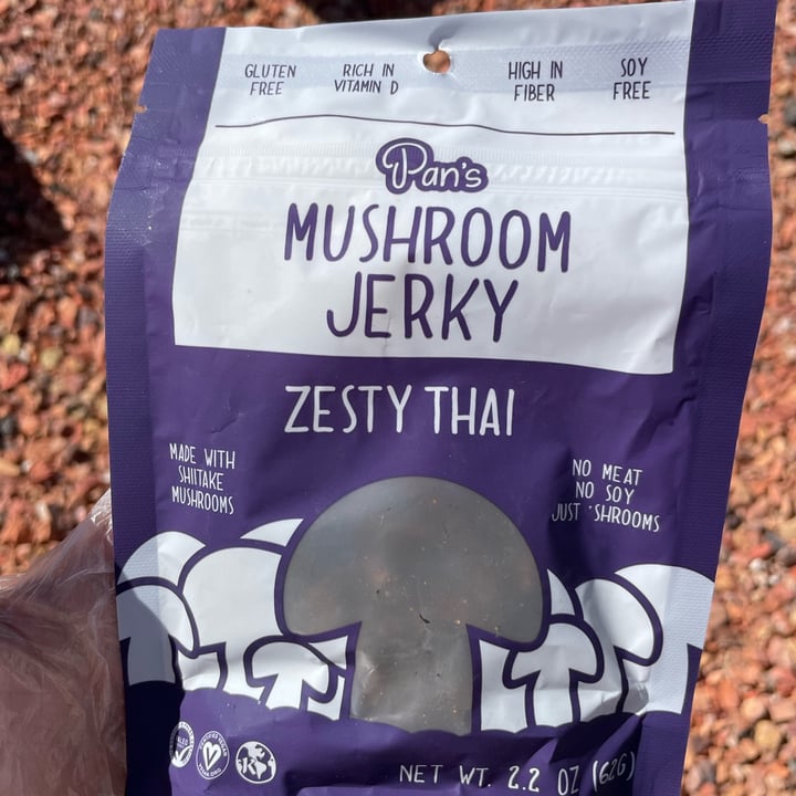 photo of Pan's Mushroom Jerky Zesty Thai shared by @thevagrantvegan on  11 Oct 2022 - review