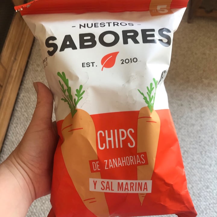photo of Nuestros Sabores Chips de Zanahoria y Sal Marina shared by @pini2308 on  19 Oct 2020 - review