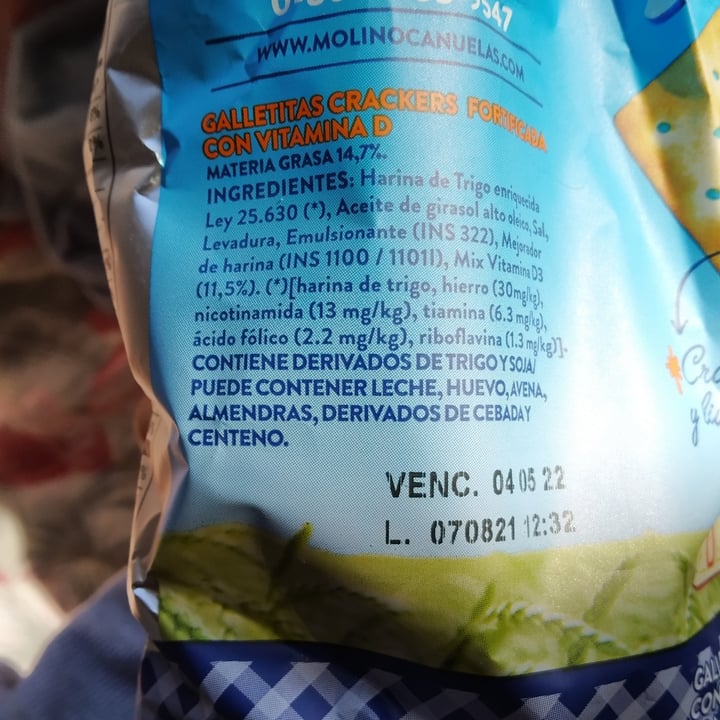 photo of Molino Cañuelas Galletitas Mini Crackers shared by @lila0901 on  09 Oct 2021 - review