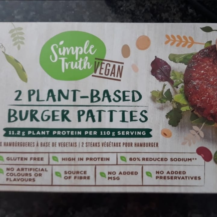 photo of Simple Truth 2 Plant-based Burger patties shared by @laurenf on  30 Jan 2022 - review