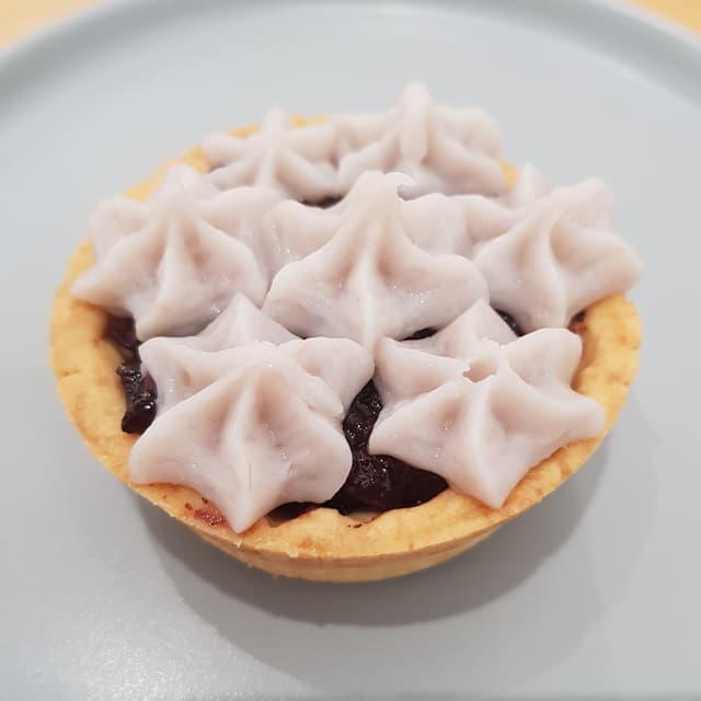 Foto del piatto “Pulut hitam taro tart”