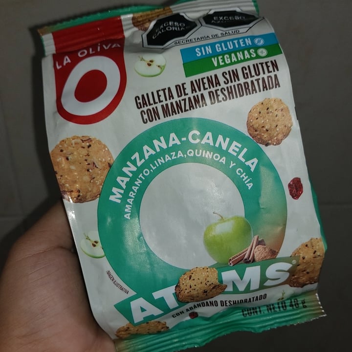 photo of La Oliva galletas ATOMS, Galleta De Avena, Manzana - Canela shared by @prengreesh on  10 Oct 2021 - review