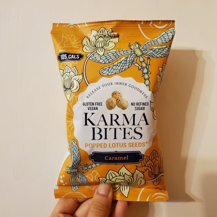 photo of Karma Bites Popped lotus seed caramel shared by @moosewong on  21 Jan 2022 - review