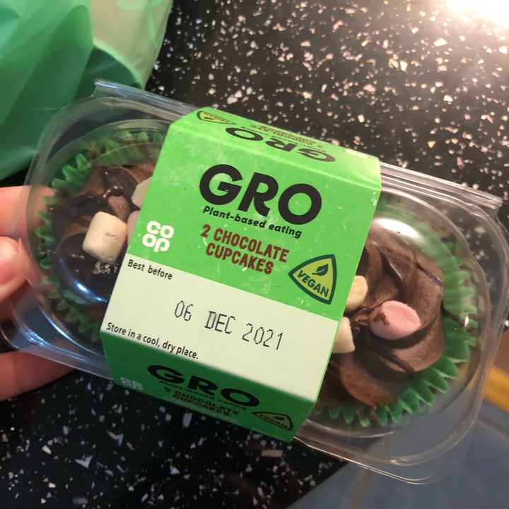 photo of GRO Chocolate Cupcakes shared by @rhiannondiamxnd on  05 Dec 2021 - review