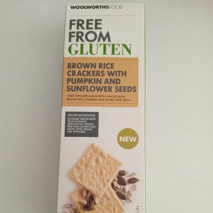 photo of Woolworths Food Free from gluten Brown Rice Crackers shared by @fruitfulfig on  25 Nov 2021 - review