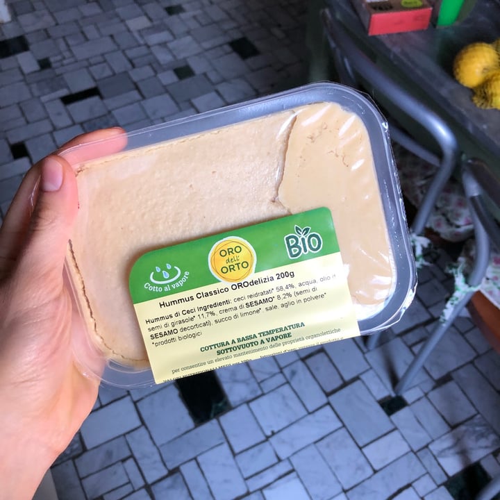 photo of Oro dell’orto Hummus di ceci shared by @carmelau on  07 Feb 2022 - review