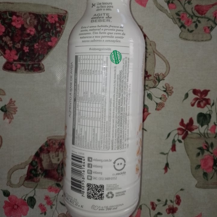 photo of Vida Veg Bebida Fresca De Aveia shared by @letismgovegan on  13 Nov 2022 - review