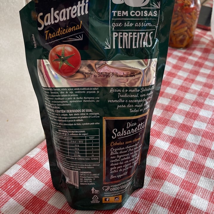review photo of Salsaretti molho de tomate tradicional shared by @izabelaalc on 01 May 2022 - review