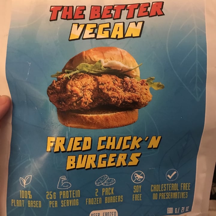 photo of The Better Vegan Fried Chick'n Burgers shared by @heathermmm on  22 Jun 2021 - review