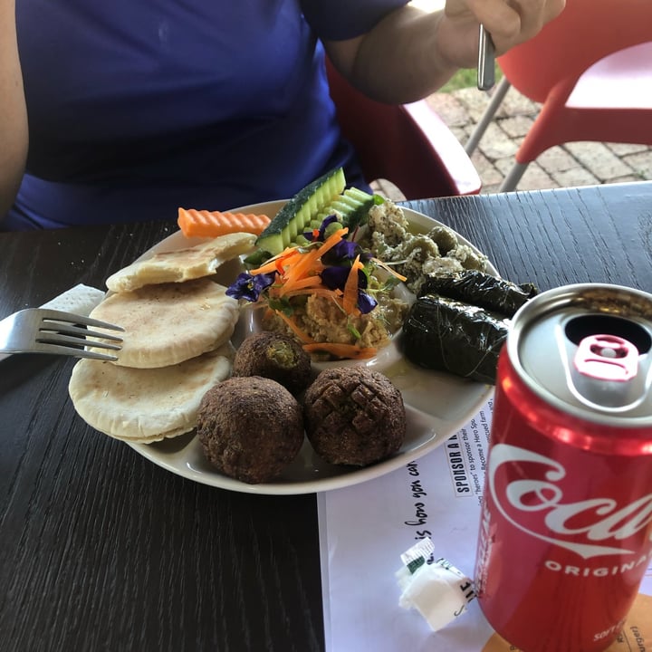 photo of Asher's Corner Cafe @ Ashers Farm Sanctuary Mezze platter shared by @paulavdk on  04 Sep 2022 - review
