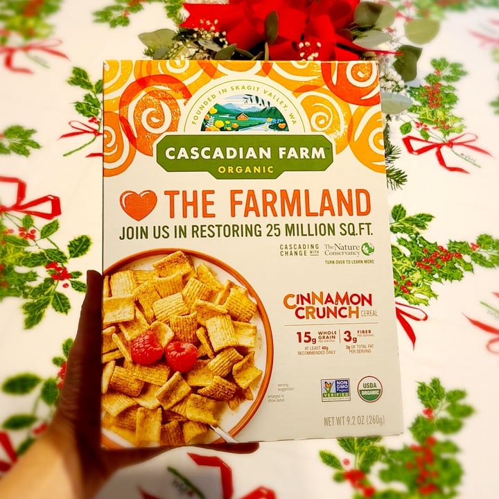 photo of Cascadian Farm Cinnamon Crunch Cereal shared by @agreene428 on  26 Dec 2021 - review