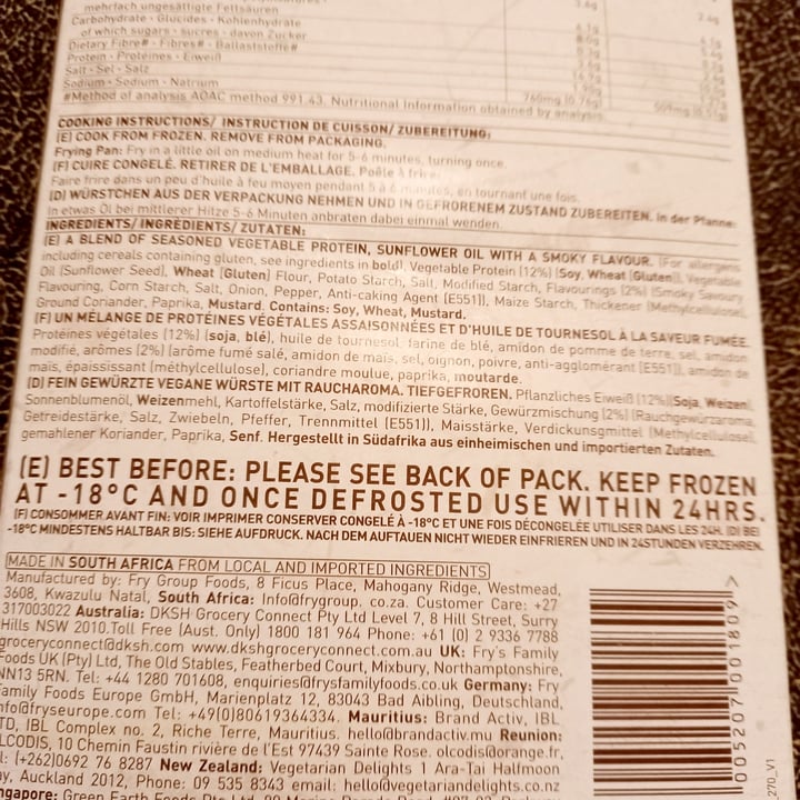 review photo of Fry's Family Food Mini Chipolatas shared by @joybug on 16 Sep 2021 - review