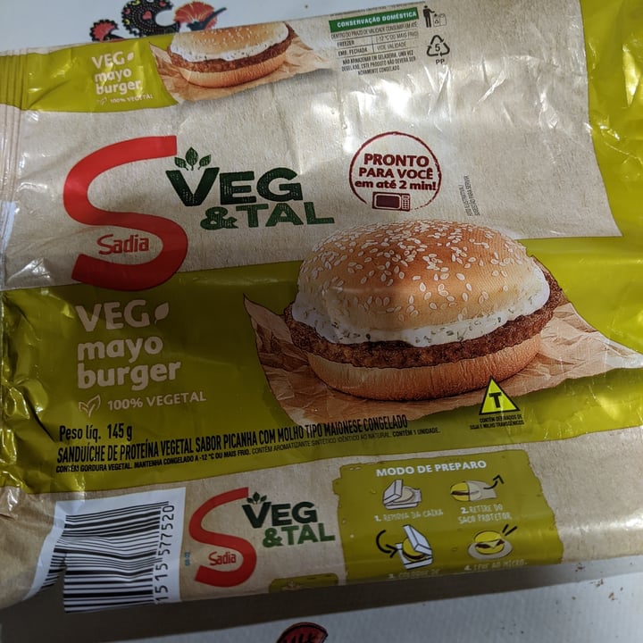 review photo of Sadia Veg Mayo Burger shared by @imsbruna on 04 Dec 2022 - review