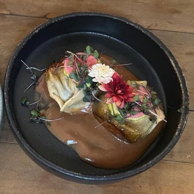 Photo of the dish “gyoza de cogumelos”