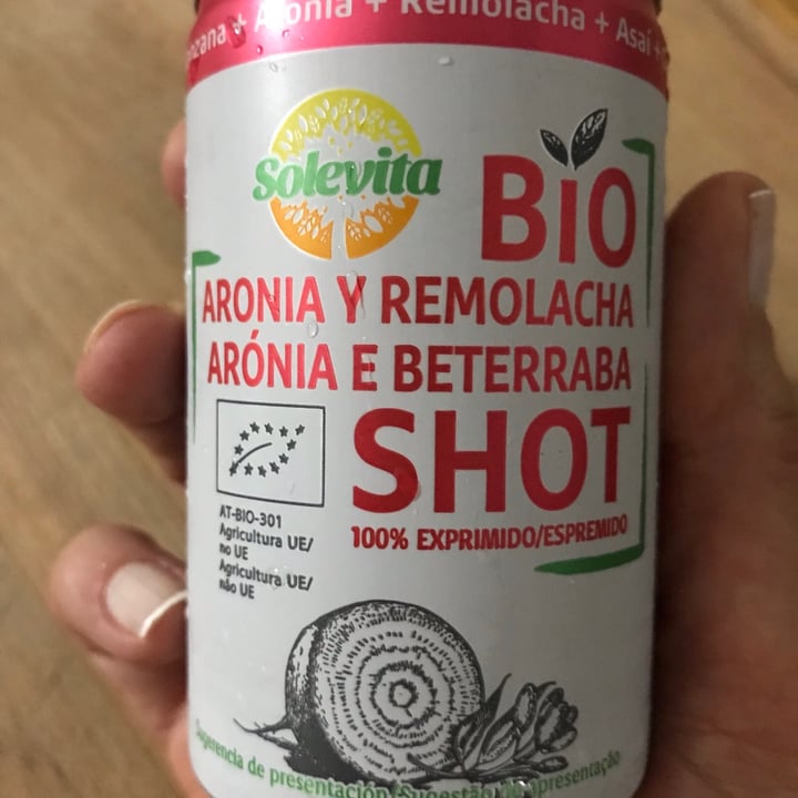photo of Solevita Bio Aronia Rote Beete Shot shared by @cleomartins on  18 Jul 2021 - review
