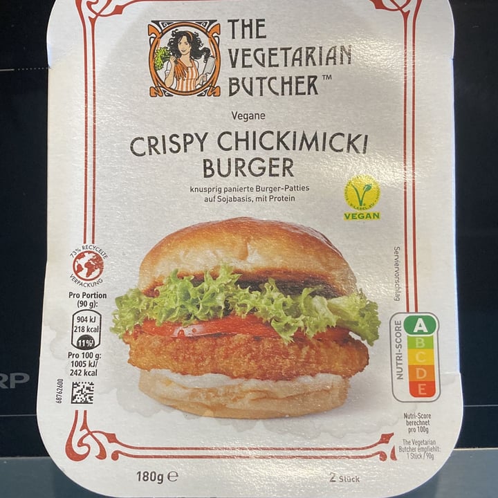 photo of The Vegetarian Butcher Crispy chickimicki Burger shared by @emmnms on  19 Dec 2022 - review
