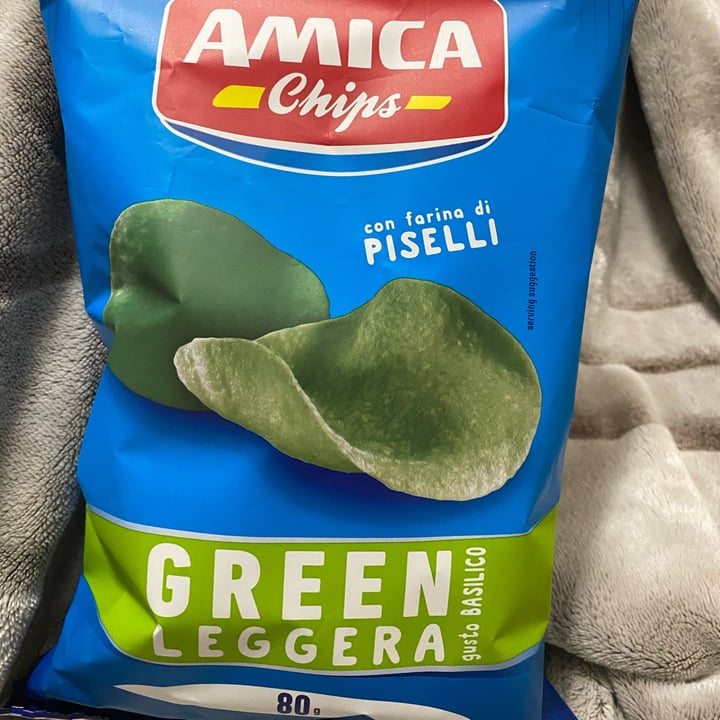 photo of Amica Chips Green Leggera gusto Basilico con farina di piselli shared by @cinziasocini on  01 Nov 2022 - review