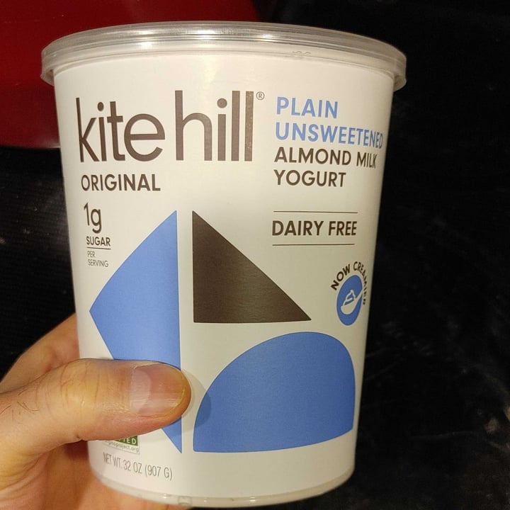 review photo of Kite Hill Plain Unsweetened Almond Milk yogurt shared by @earthling-ray on 15 Dec 2021 - review