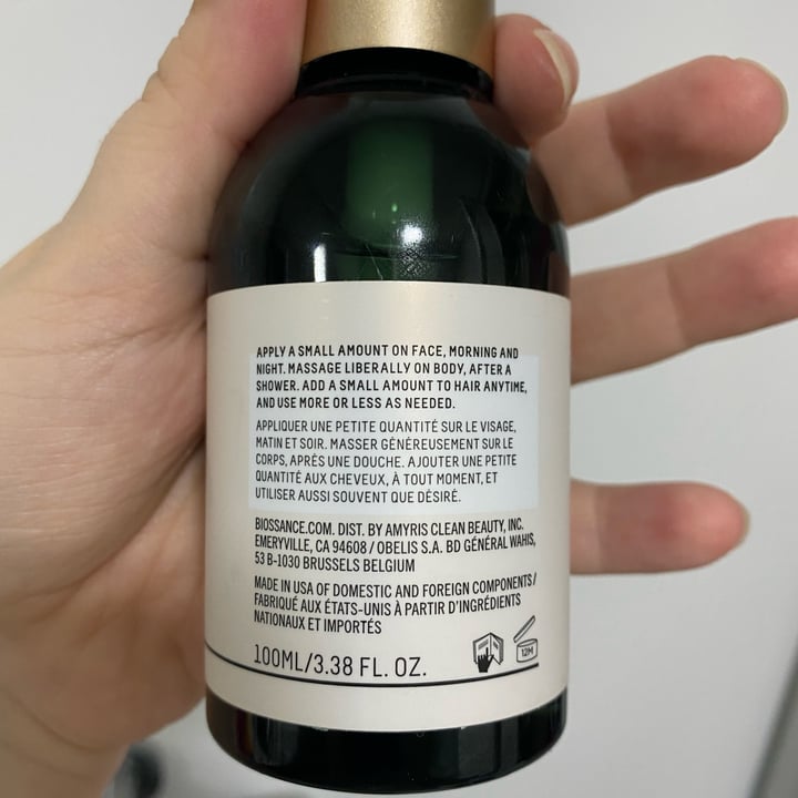 review photo of Biossance 100% Squalane Oil shared by @andreama on 08 May 2022 - review