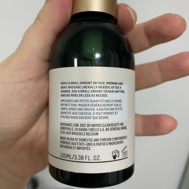 photo of Biossance 100% Squalane Oil shared by @andreama on  08 May 2022 - review