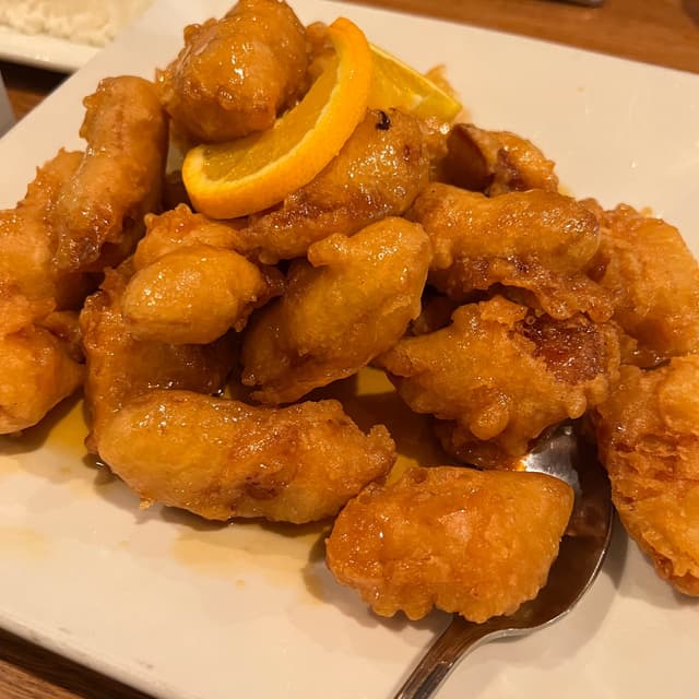 菜肴“Orange chicken”的照片