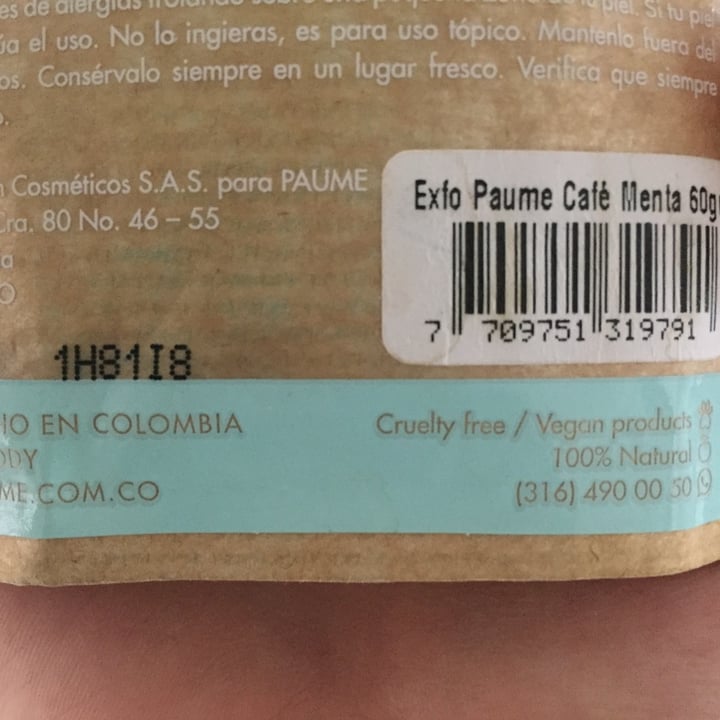 photo of Paume Exfoliante De Café shared by @tangerine2020 on  05 Aug 2020 - review