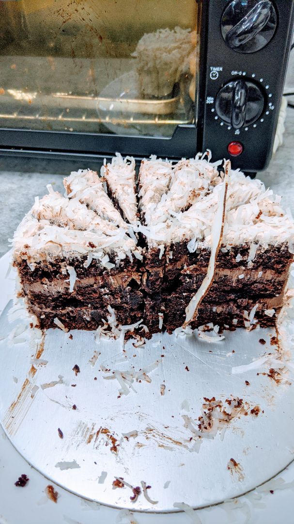 photo of Mezza9 Vegan Coconut Chocolate Cake shared by @paloma on  16 Mar 2020 - review