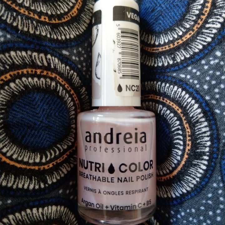 photo of Andreia professional nail polish nutri color breathable shared by @chiaraclaire on  08 Jul 2022 - review