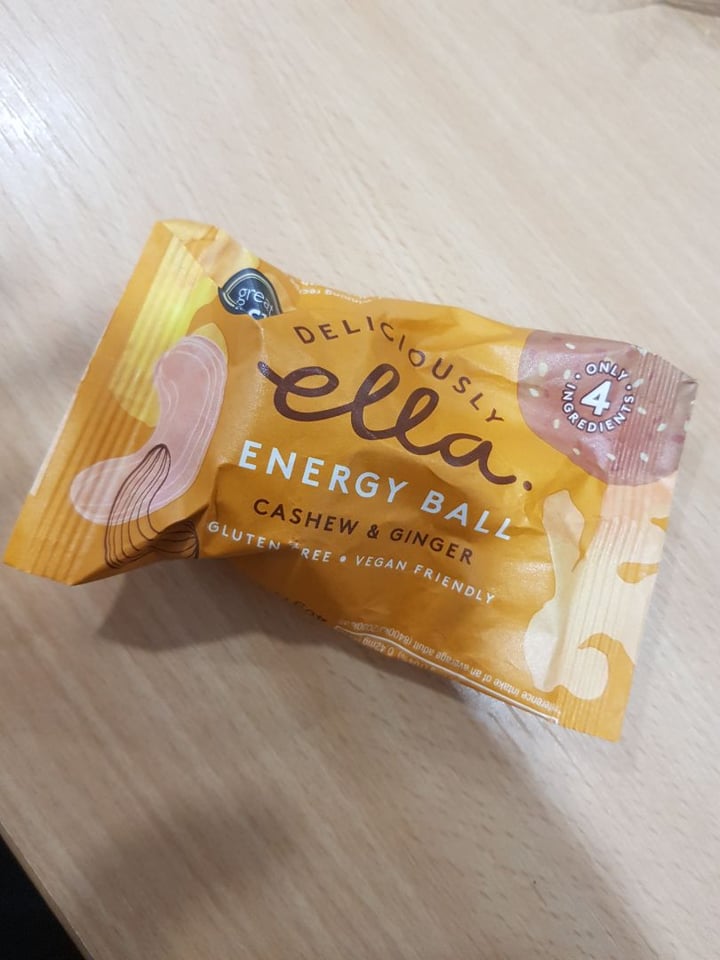 review photo of Deliciously Ella Cashew & Ginger Energy Ball shared by @helenasveganlife on 14 Feb 2020 - review