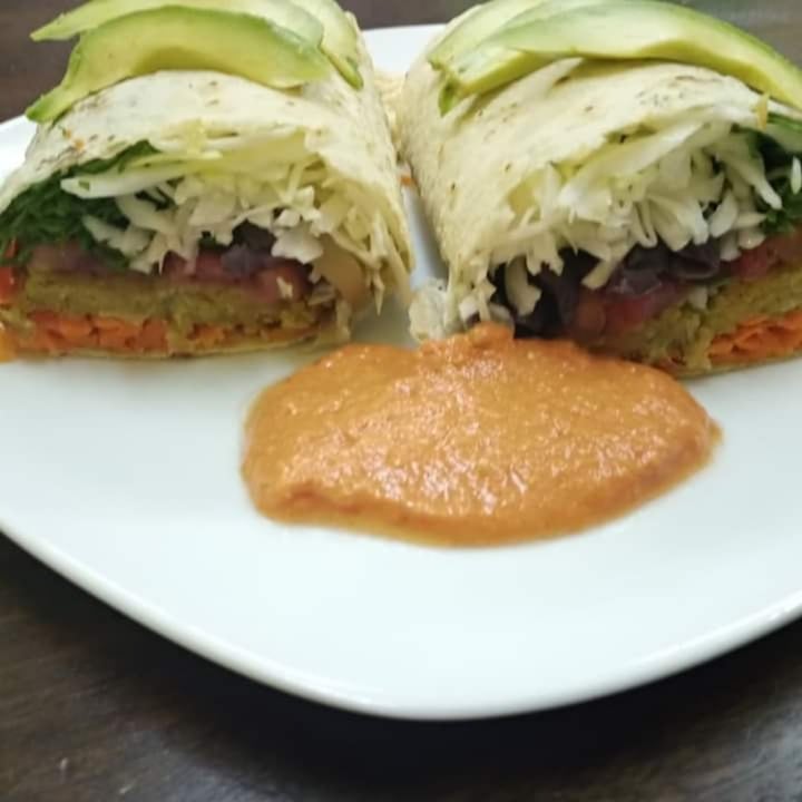 photo of Green falafel Mega Vegan Durum shared by @andremperatriz on  26 Dec 2019 - review