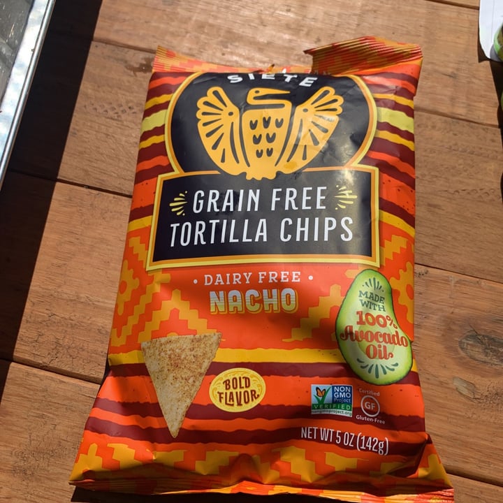 photo of Siete Family Foods Grain Free Tortilla Chips Dairy Free Nacho shared by @azitamir on  13 Mar 2021 - review