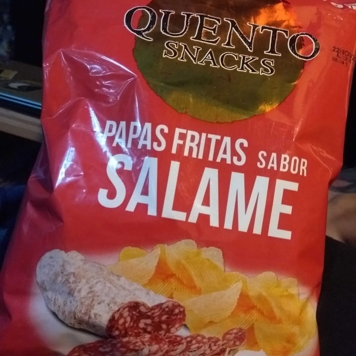 photo of Quento Snacks Papas fritas sabor salame shared by @nev7s on  26 Nov 2020 - review