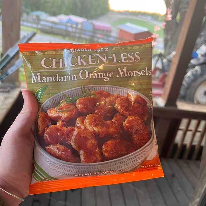 photo of Trader Joe's Chicken-less Mandarin Orange Morsels shared by @jordynmiller on  24 May 2022 - review