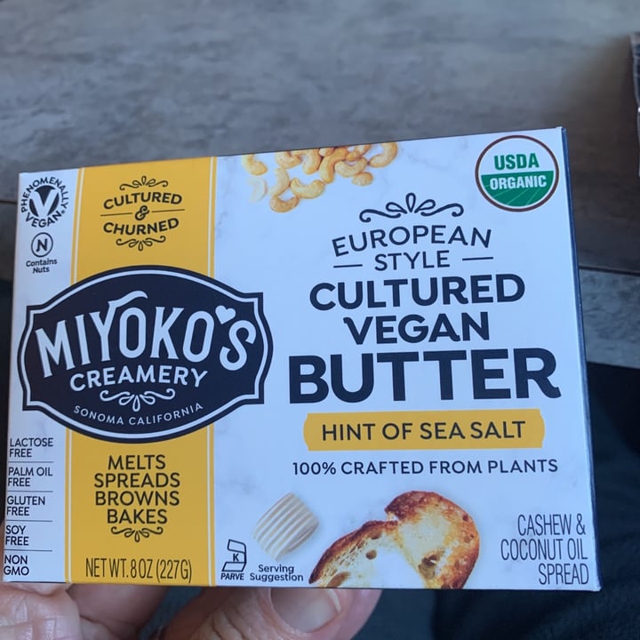 photo of Miyoko's Creamery European Style Cultured Vegan Butter Hint of Sea Salt shared by @ltsambug on  14 Nov 2020 - review
