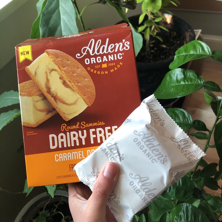 photo of Alden’s Organic Dairy Free Round Sammies - caramel drizzle shared by @izzyannie44 on  21 Jan 2021 - review