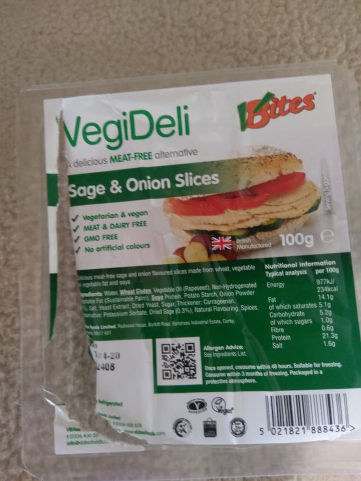 review photo of VBites Vegideli sage and onion slices shared by @franny86 on 12 Mar 2020 - review