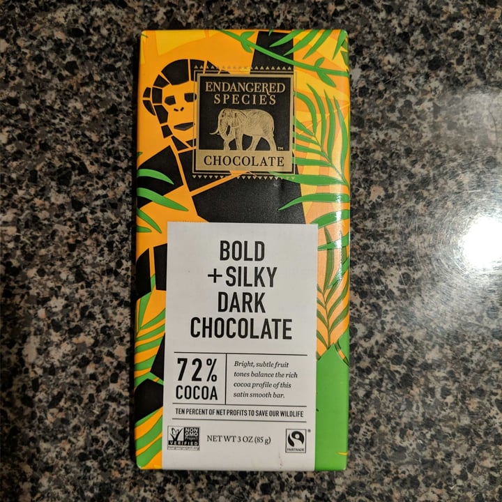 review photo of Endangered Species Chocolate Bold And Silky Dark Chocolate shared by @adultcrash13 on 02 May 2020 - review