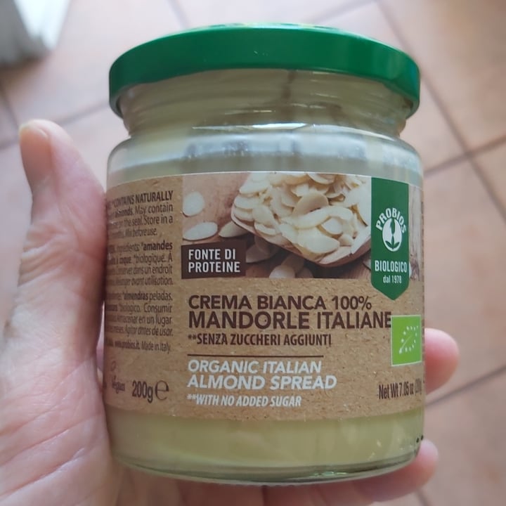 photo of Probios Crema Bianca 100% Mandorle Italiane shared by @ilariaraffa on  29 Sep 2022 - review