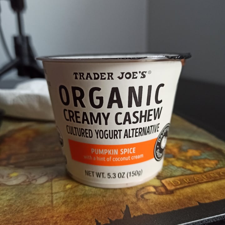 photo of Trader Joe's Organic Creamy Cashew Cultured Yogurt Alternative: Pumpkin Spice shared by @thursdayish on  12 Nov 2021 - review