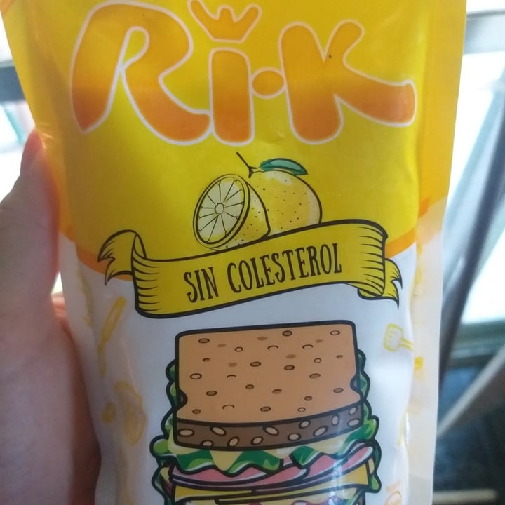 photo of Ri-k Mayonesa Vegana Sin Colesterol shared by @maybustos on  14 Sep 2020 - review