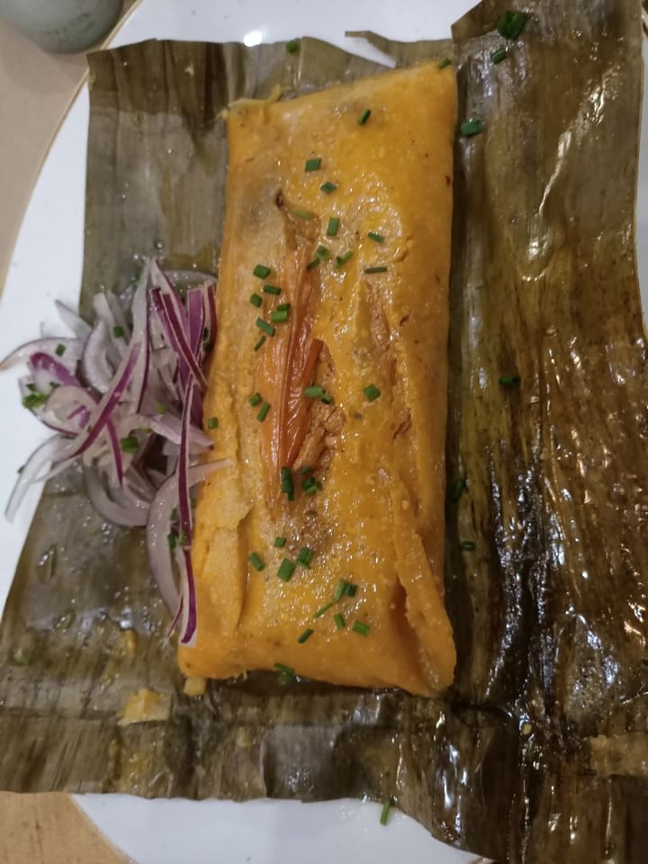 photo of Apus Vegan Tamal De Heura shared by @hannahveganamadrid on  06 Mar 2020 - review