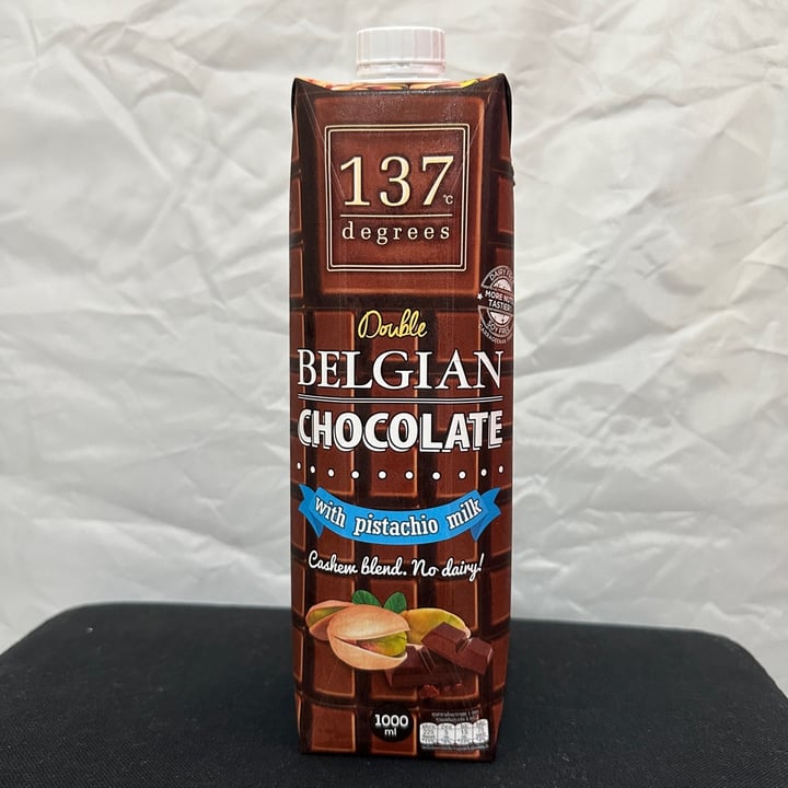 photo of 137 degrees Double Belgian Chocolate with Pistachio Milk shared by @vegan-ravana on  01 Nov 2022 - review