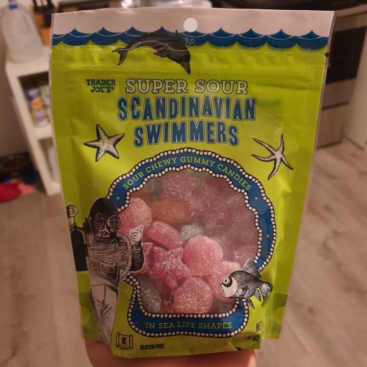 photo of Trader Joe's Super Sour Scandinavian Swimmers shared by @autumnleaves on  26 Dec 2021 - review