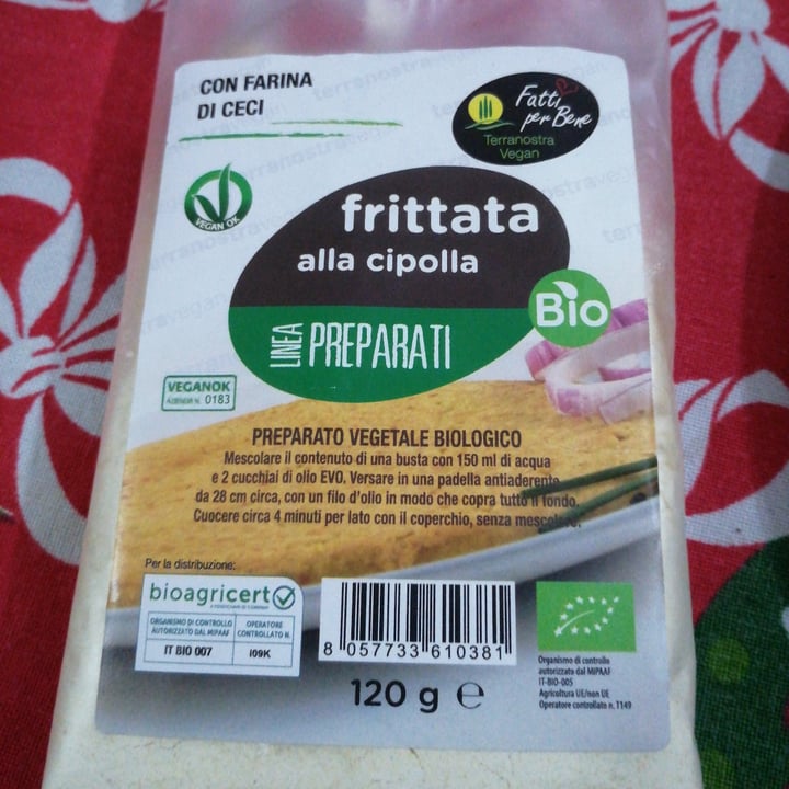 photo of Fatti per bene terranostra vegan Frittata Alla Cipolla shared by @affiliazen on  19 Dec 2022 - review